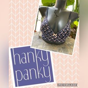 Hanky Panky Triangle Crossover Lace Bralette